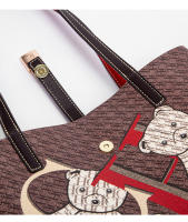 Bolso De Hombro Para Mujer Con Gran Capacidad Y Patrón Animal Bolso Multifuncional De Moda Clásica Bolsa De Compras Con Cierre De Cremallera Y Hebilla - details 9