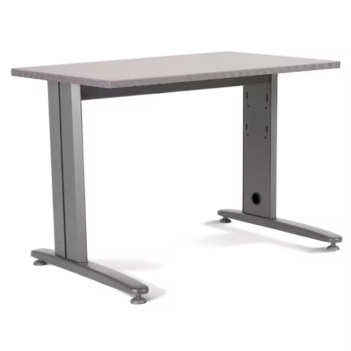 Mesa de Oficina Rocada para Teletrabajo | Estructura de Acero | Fácil Montaje | 120 X 60 Cm | Gris - 1