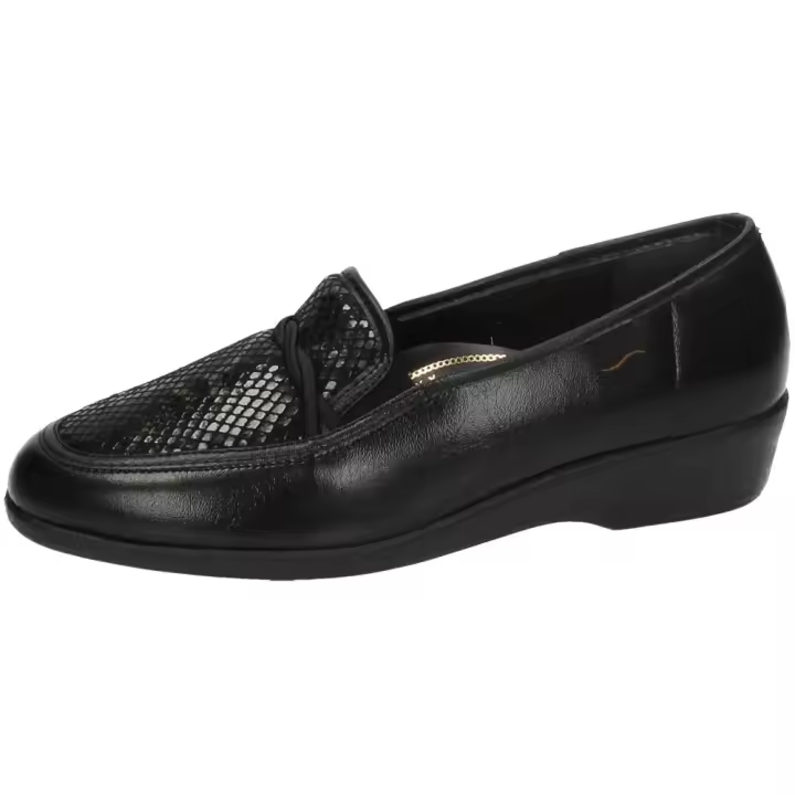 Zapatos Mocasín marca DOCTOR CUTILLAS para señora en color negro. MOCASINES NEGROS - 1