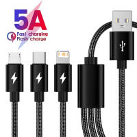 Cable De Carga USB 3 En 1 Super Rápido Para iPhone 14 Samsung Huawei Xiaomi Redmi POCO Braided 1m 2m Micro USB Tipo C - details 12