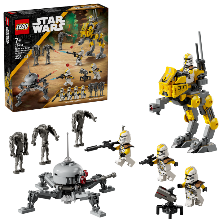 PACK DE COMBATE: SOLDADOS CLON DEL 327 CUERPO ESTELAR - LEGO STAR WARS 75431