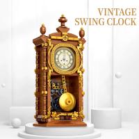 Bloques De Construcción Clásicos Retro Swing Clock 751PCS Con Péndulo Regalo Para Niños Y Adultos Set De Bloques De Construcción Pequeños Compatible Con Lego - details 0