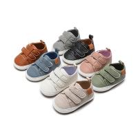 Zapatillas De Cuero Para Bebés Niños Y Niñas Primer Pasador Todoterreno Suave Talla 0-18 Meses Cierre De Correas Estilo Simple - details 1