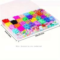 Set De 32 Colores 2500PCS+ Con Caja Para Pulseras De Cuero Tejidas DIY Unisex Crear Tu Propio Estilo Ajustable De Moda - details 1