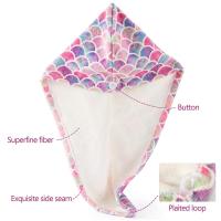 Toalla De Microfibra Para Secado Rápido Para Mujer Con Pelo Largo Gorro De Baño Suave Y Transpirable Túnel De Secado De Pelo Para Dama - details 4