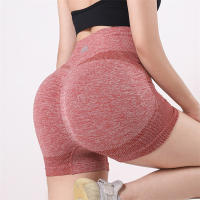 Shorts De Verano Para Mujer Cintura Alta Yoga Workout Leggings Scrunch Butt Elastic Casual Deporte Fitness Sin Costuras - details 5