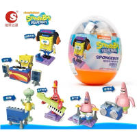 Bloques De Construcción Blind Box SpongeBob SquarePants Crab Boss's Big Star Muñeca Decorativa Hecha a Mano Juguete Para Niños - details 5