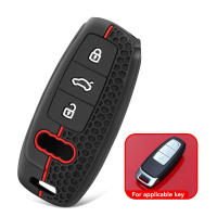 Funda De Llave De Coche En Silicona Para Audi A3 A4 B9 A6 A7 4K A8 E-tron Q5 Q8 C8 D5 SQ8 Accesorios De Protección - details 1