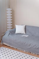 NEW & Almeritex 2000 Colcha Multiusos Sofa, Manta Foulard, Plaid para Cama, Cubresofa Cubrecama MIXGRIS - details 0