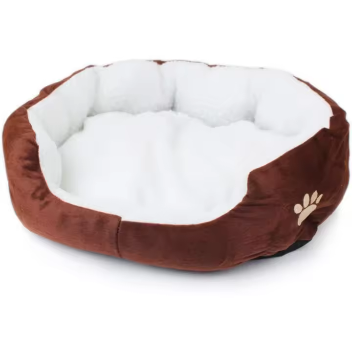 Cama para perros y mascotas, sofá para perros suave de lana para el hogar, suministros para gatos y perros, perrera cálida - 1