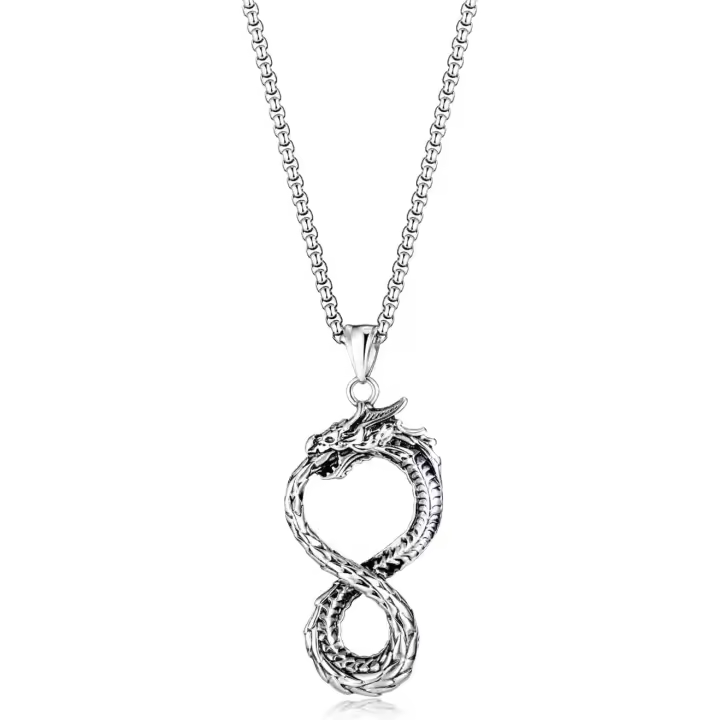 Cadena de Maple inoxidable para hombre con Collar de Dragón Collares, Regalos para hombres, inoxidable Maple - 1