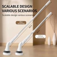 Cepillo De Limpieza Eléctrico Multifuncional Sin Cable Con Mango Largo Y Retráctil Para Baño Material Plástico - details 0