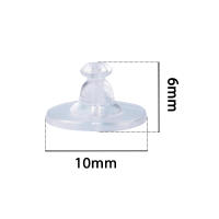100pcs Pack Tapones De Silicona Suave Para Oídos Transparentes Plásticos Para DIY Pendientes Joyería Encuentros Bala - details 10