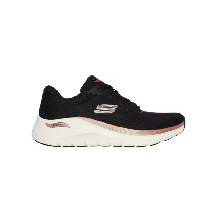 Zapatilla Mujer Skechers Arch Fit 2.0 Negro/Dorado - 1