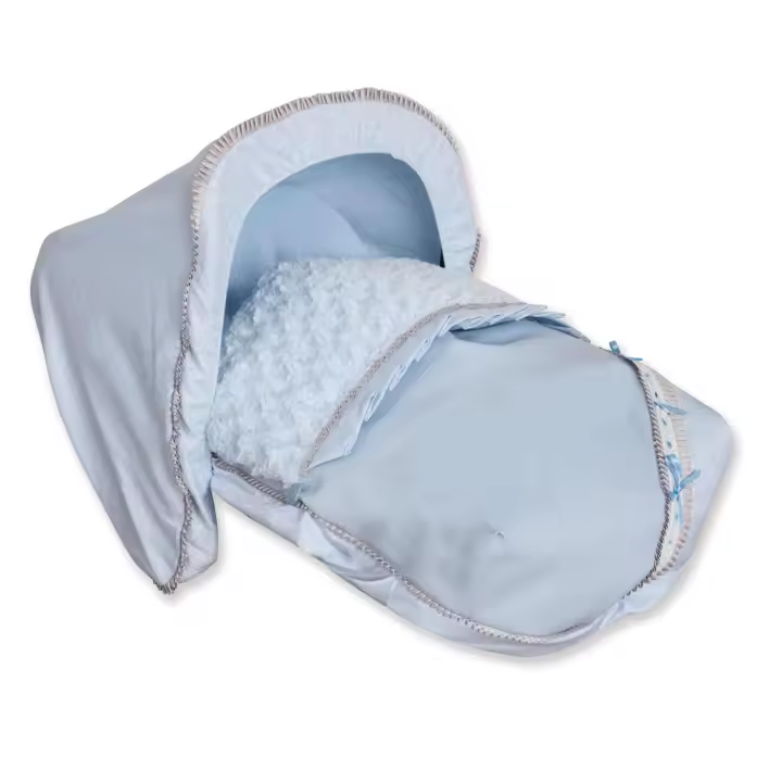 Babyline - Saco Porta Bebé Bombón Azul (capota Incluida) - Universal Interestacional + Capota de Regalo - 1