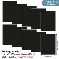 10 Hojas De Goma Magnética 12.6x17.4cm 0.9mm Para Almacenamiento De Tarjetas De Scrapbooking Y Estampado Panel Magnético Para Almacenamiento De Tarjetas DIY - details 0