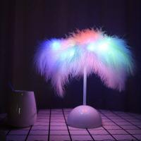 Lámpara Creativa De Pluma Con Luz Caliente Blanca Sombrilla De Árbol Luz Decorativa LED Para Bodas Y Regalos De Cumpleaños Decoración Del Hogar - details 2