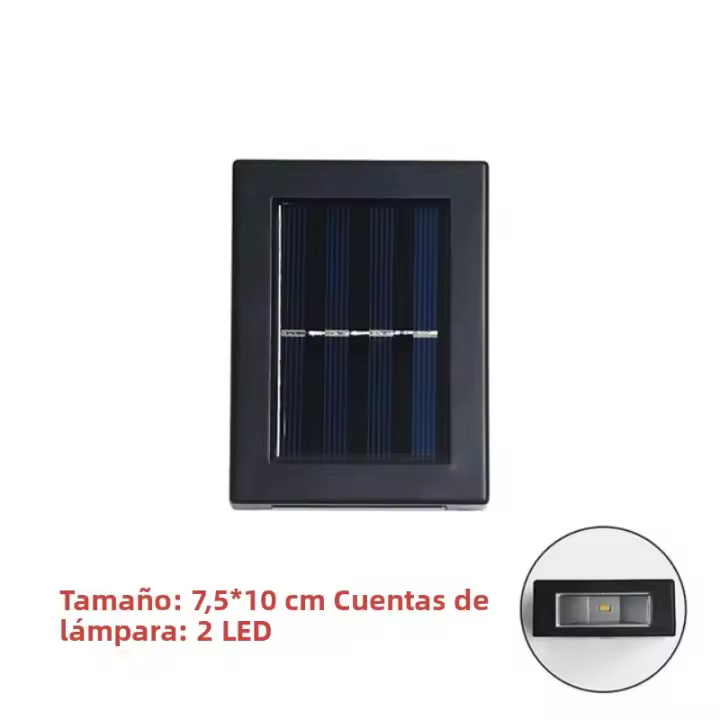 Lámpara Solar LED Exterior Sensor De Iluminación Decoración De Jardín Impermeable Luz De Pared Autocontenida Para Exterior - 1