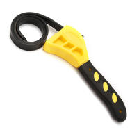 Llave De Filtro De Aceite Ajustable 6/8 Pulgadas Con Correa De Cinturón Herramienta De Mecánico De Acero Para Reparación De Plomería Y Automóviles - details 5