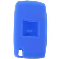 Banner - Funda silicona mando llave del coche 2 botones compatible con Peugeot Azul