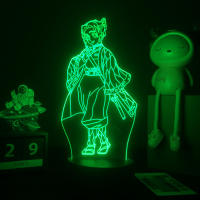 Lámpara De Noche Anime Demon Slayer Mitsuri Kanroji Figura 3D Iluminación Para Decoración De Dormitorio Regalo De Cumpleaños - details 8