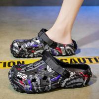 Sandalias De Hombre Talla Grande 47 Para Verano Clogs De Jardín Al Aire Libre Zapatos De Agua Con Agujeros Casual Comodidad Hogar Suaves - details 4
