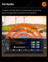 Navifly Reproductor Multimedia Unico Boton Inalámbrico Wireless Carplay Android AUTO MP5 Player Universal Para Coche 1din Head Unit - details 15