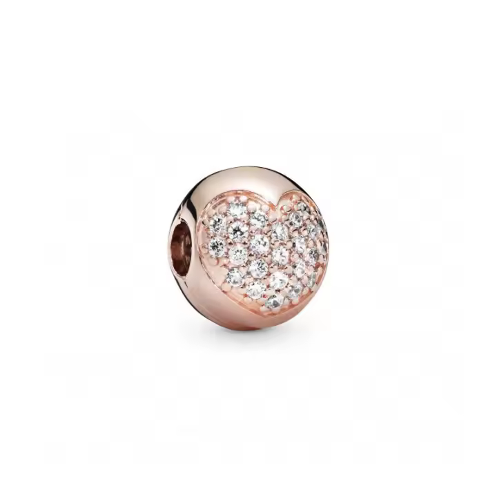 Clip Pandora Corazón en Pavé Pandora  Rose - 781053CZ - 1