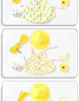 Juego De Arnes Y Correa Para Pequeños Animales Con Estampado De Vestidos Para Cochinillas Conejos Y Ratones Ideal Para Caminar Al Aire Libre - details 10
