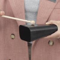 Campana De Buey De 6 Pulgadas Instrumento De Percusión De Alta Calidad Metálica Negra Para Conjunto De Batería Musical - details 2