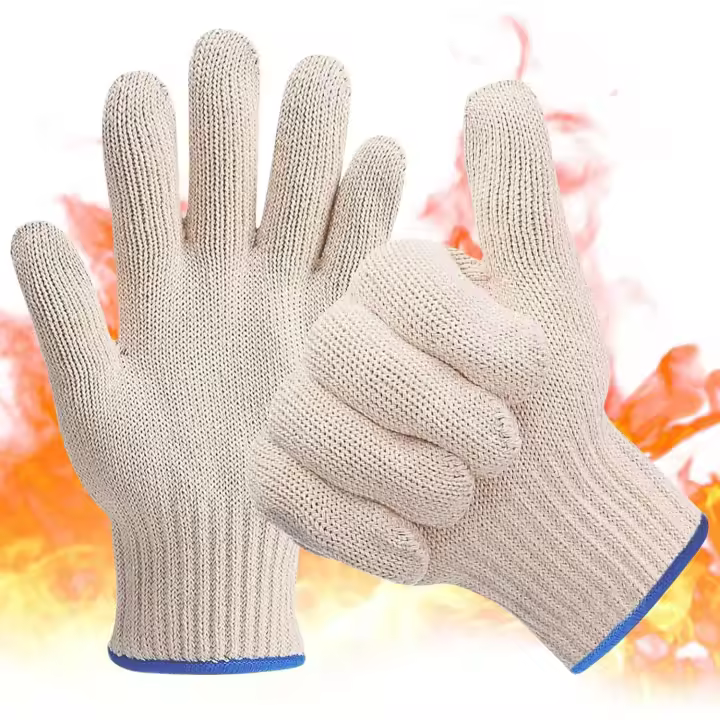 Guantes de Horno, Guantes de Horno de Doble Capa Guantes de Asar, Manoplas de Horno de manipulación de surface Caliente resistentes al Calor con pendientes - 1
