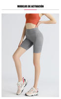 FREES COPES Pack Ahorro 2 Piezas Pantalones Cortos Sin Costura para Mujeres，seamless yoga leggings - details 0