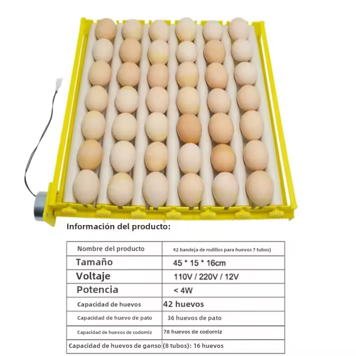Soporte Automático Para Huevos 360° Giratorio Incubador De Huevos 220V Accesorio De Incubación De Patas Para Pájaros Y Pollos - 1