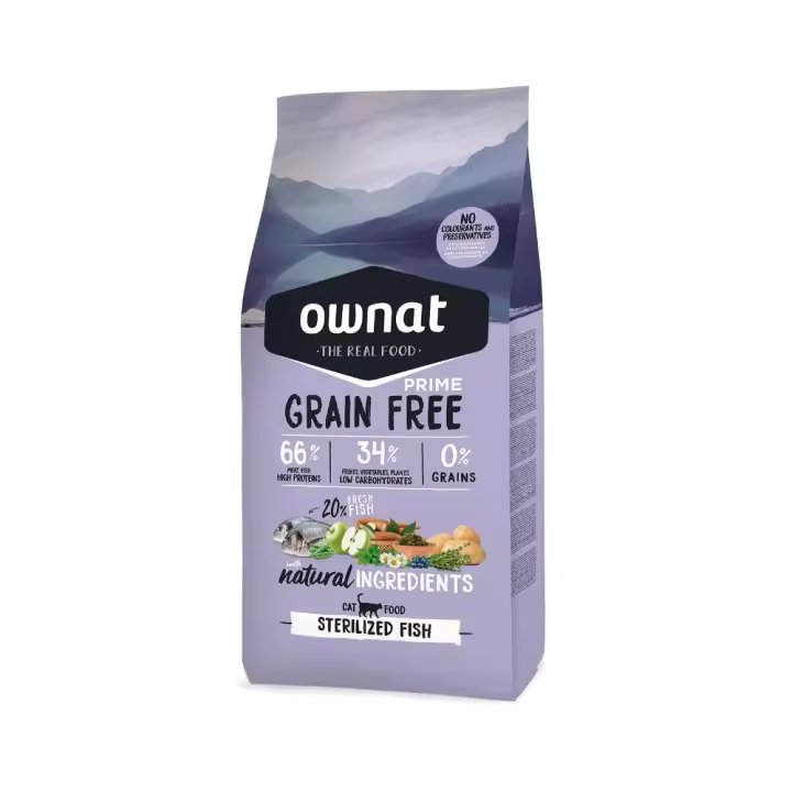 Pienso Gatos Ownat GF Prime Sterilized FISH Cat 3 Kg - 1