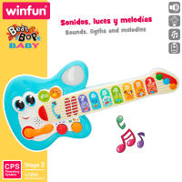 Guitarra eléctrica infantil Winfun con botones táctiles, luz y sonido, +1 año - details 1
