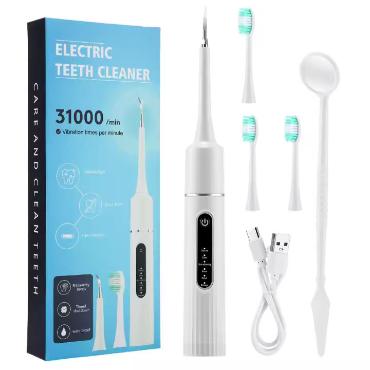 Cepillo De Dientes Eléctrico Con 6 Modos De Limpieza Profunda Eliminación De Calcafores Blanqueamiento De Dientes Limpiador De Placa Eliminador De Manchas De Café Y Tartar Para Cuidado Oral - 1