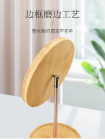 Espejo De Maquillaje De Madera Con Luz LED 3 Modos Espejo De Vestíbulo Desmontable Base De Almacenamiento Recargable Por USB Regalo - details 7