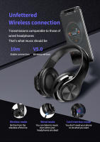Auriculares Bluetooth Inalámbricos 5.0 Con Micrófono Headset De Encaje Estéreo Deportivos Para Gaming Plegables Auriculares Intra-auriculares - details 2