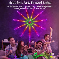 LED Strip Lights Firework Smart Con Control Remoto Y App Sincronización Con Música Para Decoración De Habitaciones Y Fiestas Navideñas - details 3