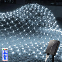 Luces Solares De Red 1pc Jardín Pared Techo 8 Modos Control Remoto Auto Encendido/Apagado Exterior Luces Twinkle Para Patio - details 3