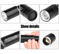 Linterna De Buceo Paweinuo IP8 Con Zoom Telescópico Más Alto Resistencia Al Agua Luz LED T6 Fuente De Poder 18650 Batería Con Cuerda En La Mano - details 7