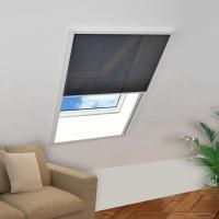 vidaXL Mosquitera Plisada para Ventana Aluminio 80x100 cm Persiana Antinsectos Color Blanco,  Antracita,  Marrón y mas - details 0