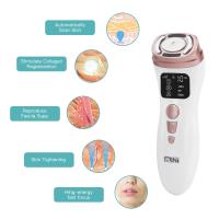 con Pantalla Máquina Facial para Eliminar las Arrugas Masajeador Ultrasonidos RF EMS LED Rejuvenecimiento Antienvejecimiento Cuello Barbilla Cara Regenerador Terapia en Casa Regalar Mujer Radiofrecuencia - details 3