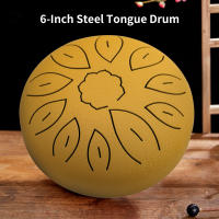 Bendir De Lengüeta De Acero De 6 Pulgadas Con 11 Notas Handpan Drum En Clave C Mallet Y Picks Para Meditación Yoga Instrumento Musical De Percusión - details 2