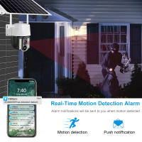 Cámara Solar 4G Con Tarjeta SIM Seguridad Protección Exterior IP CCTV Vigilancia Inalámbrica Inteligente HD 5MP Para Hogar - details 11
