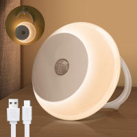Aigostar Luz Nocturna Infantil con Sensor de Movimiento 3 Modos (AUTO/ON/OFF) , Luz Armario LED USB Recargable, Lámpara Nocturna para Habitación, Pasillo, Cocina, Escaleras, 0.5W 3000K Blanco Cálido - details 0