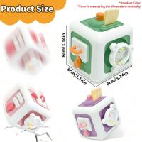 Juguete Educativo Sensorial Montessori Para Bebés Cubo De Actividades Para Practicar Habilidades Matemáticas Y Motoras Finales Regalo Para Niños Y Niñas - details 5