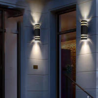 Lámpara De Pared Exterior LED IP65 Impermeable E27 Para Porche Puerta Frontal Jardín Estilo Moderno Soporte Para Bombilla Reemplazable - details 15