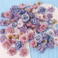 48Pcs Cabezas De Flores Artificiales De Seda Para Decoración De Hogar Fiesta Boda DIY Accesorios De Coronas De Flores Fake Para Decoración De Habitaciones - details 18