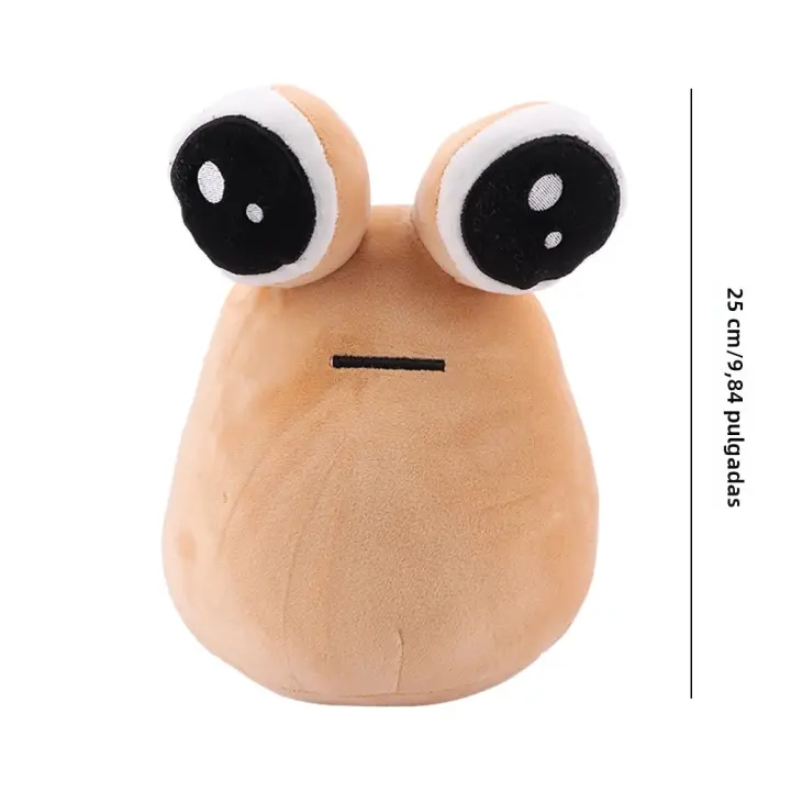 Muñeco De Peluche Mr Y Mrs Pou Ojos Grandes Muñeco De Peluche De Película Animal Relleno De Algodón PP Regalo De Cumpleaños Para Niños Regalo De Navidad - 1